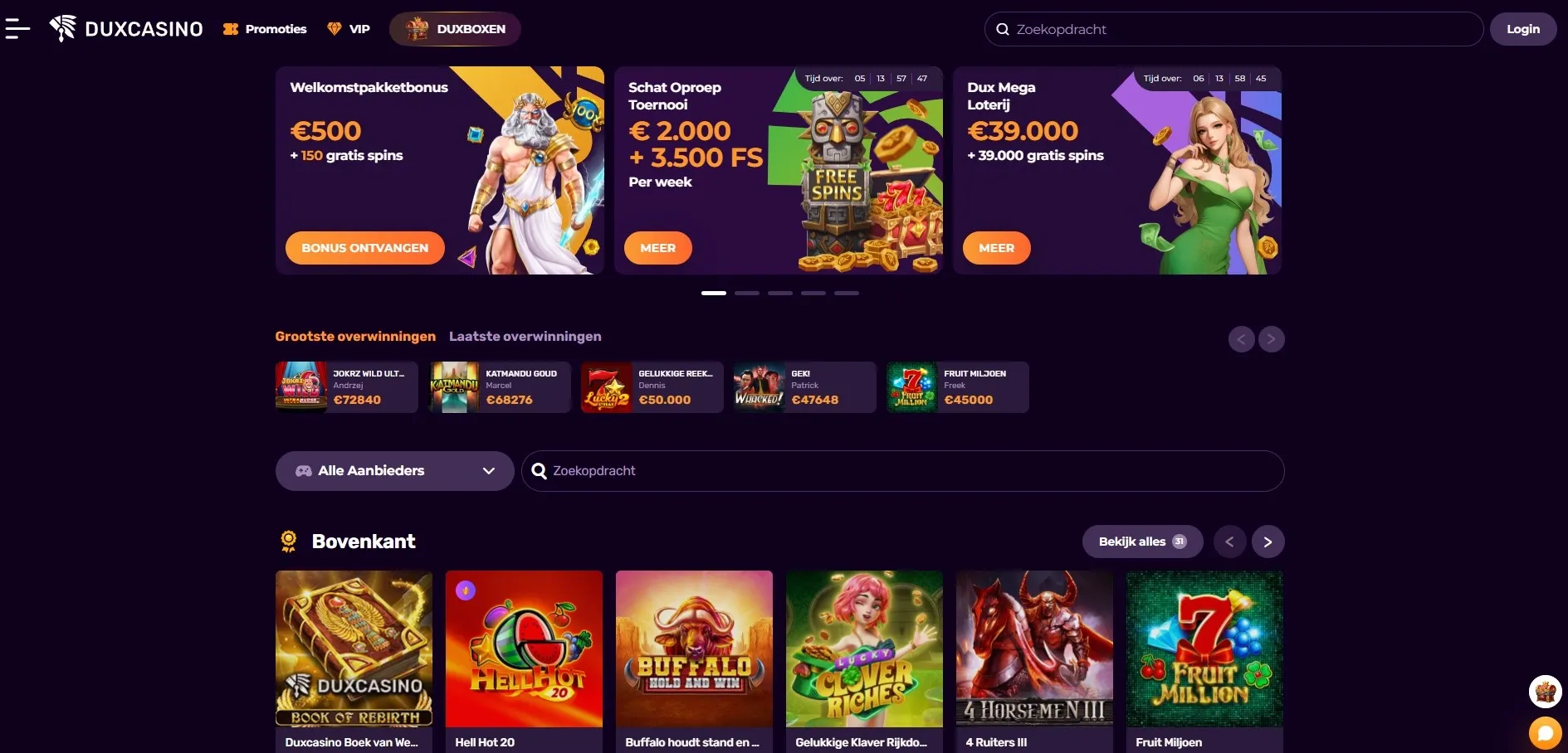 Dux Nederland – Uw officiële casino in 2026 image 1